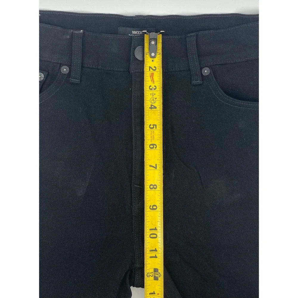 True Religion Rocco Relaxed Skinny Jeans Mens 36 Black Flap Pocket Hip Hop NWT